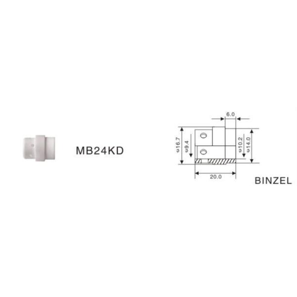 Insulation Porcelain Nozzle Alumina Based Ceramics