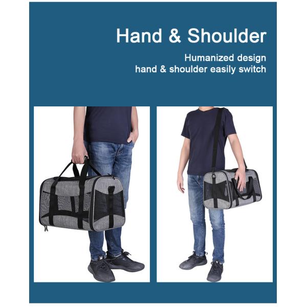 Cat Dog Shoulder Portable Pet Travel Carrier Package 5 Grid Ventilation