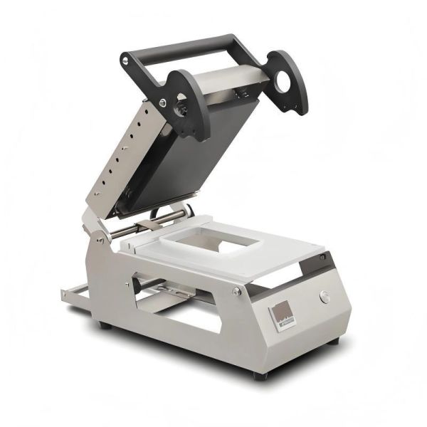 Compact Design 304 Stainless Steel Electrically Heated Manual Tray Sealing