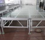 Event Stage Adjustable Clear Acrylic Glass Stage Layer Truss Stage