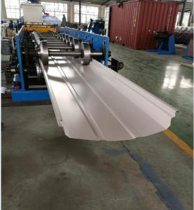China Adjustable Width Standing Seam Roof Panel Roll Forming Machine With Auto Seamer wholesale