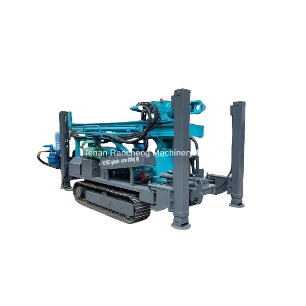 Quality Efficiency And Reliability Depth 350m Crawler Mounted Water Well Drilling Machine With 91KW Yuchai Engine for sale