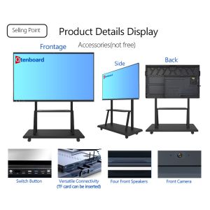 Custom LOGO 4K Resolution Screen OEM/ODM Interactive Digital Whiteboard
