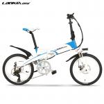 LANKELEISI Foldable Electric Bike , 20 Inch Electric Commuter Bike L G Battery