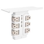 Wall Power Socket with Surge Protector ETL cETL Passed 6Way 3USB