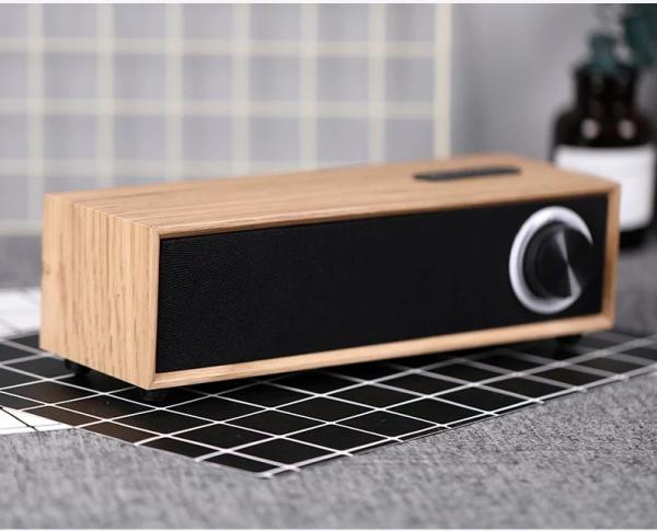 Quality Rechargeable 5W 4 Ohm Wooden Bluetooth Speaker , Customized Passive Portable Speaker for sale