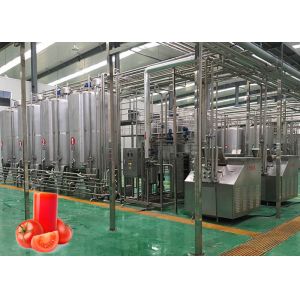 Tomato Sauce / Ketchup Processing Line Customized 0 - 10T/D