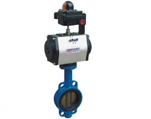 China Pneumatic Actuated Center Line Butterfly Valve 4'' Class 150 Pressure wholesale