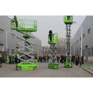 China Hydraulic Small Elevated Lift Platform 6m Working Height With 230kg Capacity on sale
