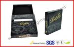 1.5MM Cardboard Golden Foil Cigar Gift Box , Magnetic Electric Cigarrettes