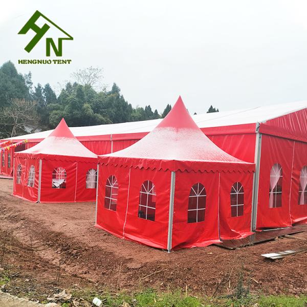 Aluminum Alloy Frame Party Pagoda Event Tent 13 x 13ft Red Color