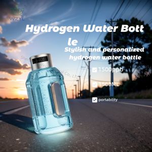 Anti Wrinkle WEIZI Hydrogen Water Bottle 1500ml Enhance Metabolism Consumption
