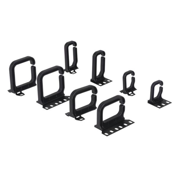 Server Rack Cable Management Hooks , 1U D Ring Steel Multi Function Hook