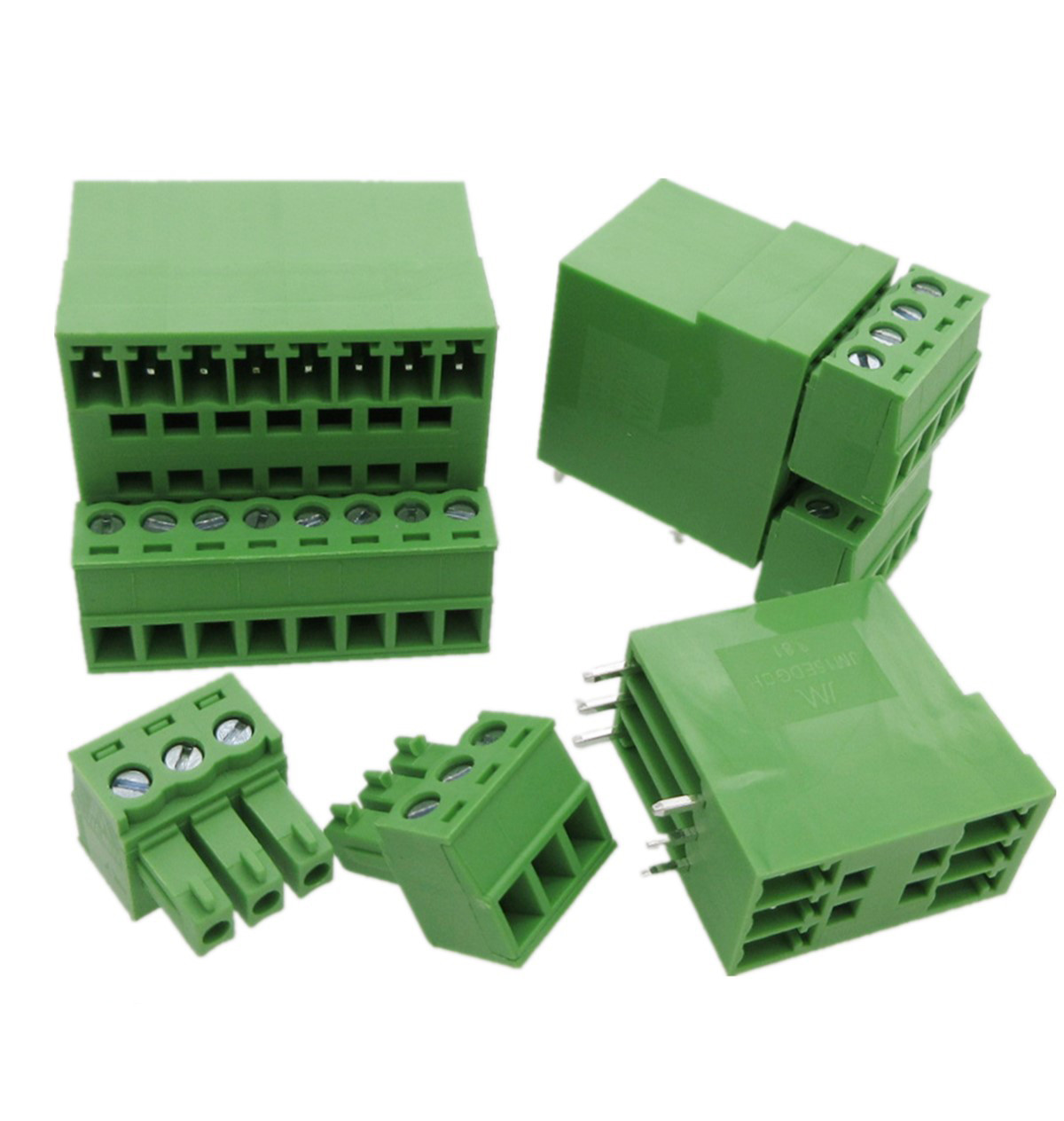 3.81mm Pitch Dual Row PCB Connectors Pluggable Screw Terminal Blocks Plug +