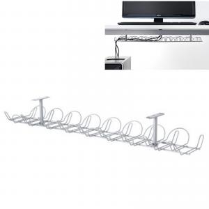 China Silver Desk Cable Management Box Charger Trunking Hide Tidy Cover Tray Organiser on sale