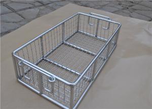 China Rugged Stainless Steel Wire Mesh Basket With Moved Handle For Fruit wholesale