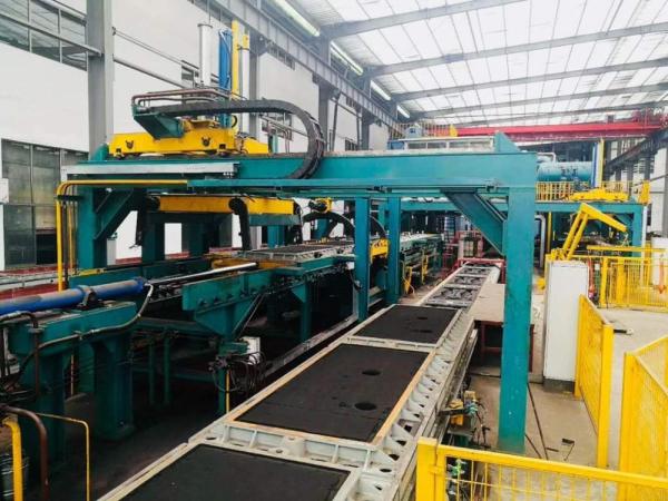 Quality 380V Automatic Static Pressure Moulding Line Machine Mould Plate With High Rate Of Utilization for sale