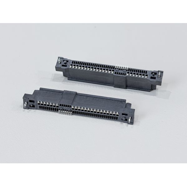 SAS 29P Female Connector, SMT, Gold-Plated 30U", PCB Mount, High-Speed Signal and Power Transmission, RoHS &HF Compliant