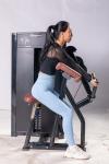 Seated Bicep Curl Pin Loaded Machine Has Self-aligning Handles Commercial Pin