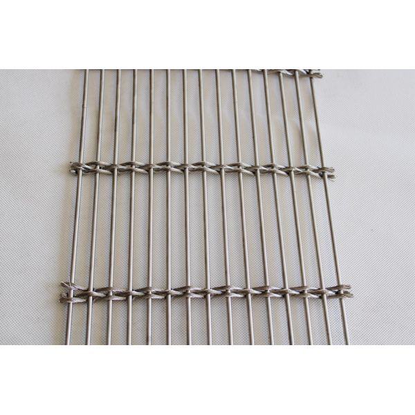 Customized Size Stainless Steel Cable-Rod Woven Wire Mesh for Architectural Building Decoration