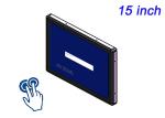 15-Inch Embedded Touch Screen for Security Panels, Warehouse Automation, Process