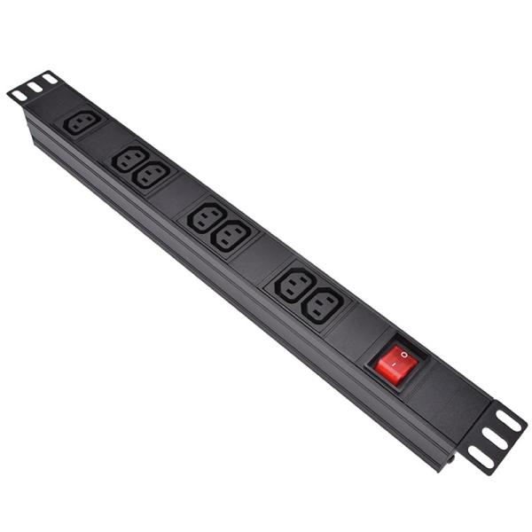 Quality 7 Way IEC Type PDU Extension Socket With On/Off Switch for sale