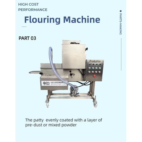 Voltage 380V Meat Grinder Automatic Battering Breading Machine for Food Processing Line