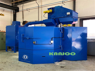 Rotary Mesh Table Wheel Shot Blasting Machine Double Station