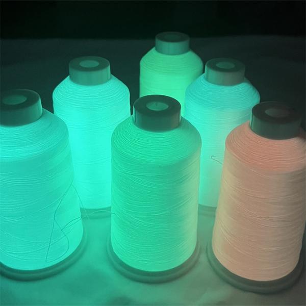 Fluorescent Glow Up Yarn Luminous Polyester Yarn 150D Polyester Glowing Yarn