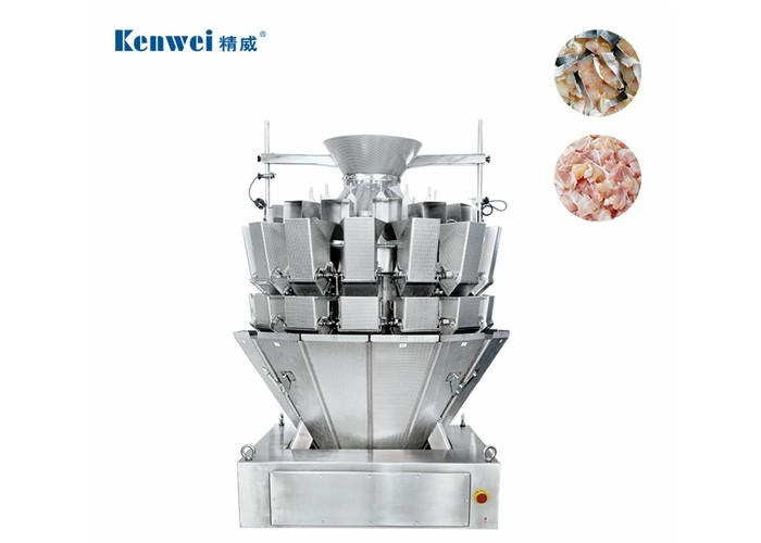 China Screw Feeding 14 Head Multihead Weigher For Weighing Meat on sale