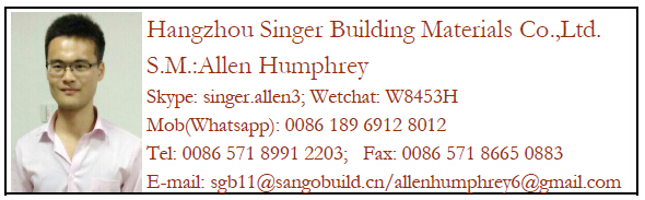 5 tab type half round asphalt tile roofing