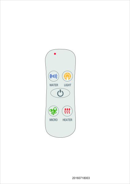 Quality OEM ODM Lamp Control Remote  Full Operational With 6 Sets Switches for sale