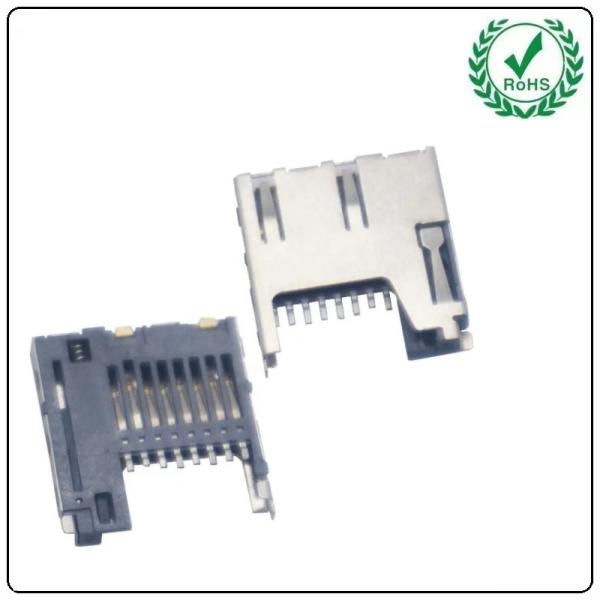 High Quality 1.85H 8 Pin Micro SD Memory Card Holder Push Push Internal Welding