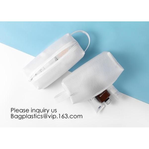 Eco ladies cosmetic bag PU leather pvc cosmetic pouch,Reusable Ladies Girls Clear Transparent PVC Cosmetic Pouch