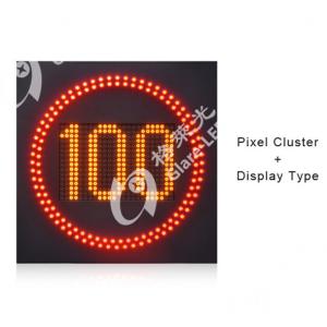 China Radar Detection LED Flashing Variable Speed Limit Pre-warning Sign Display Board with Pixel Density of 3906 dot/m2 wholesale