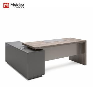 China Modern Luxury Boss Office Desk, Support customization Managerial Level Executive Desk, Large Wooden MDF Panel Desk, Dark Classic Design, Office Use wholesale