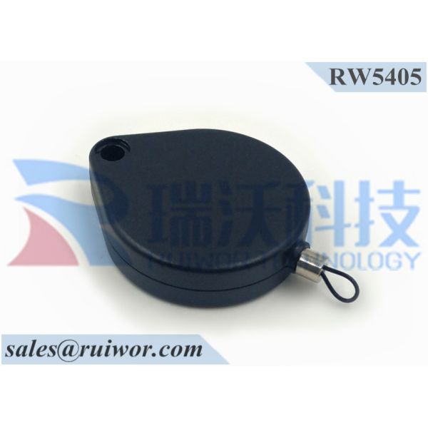 RUIWOR RW0011 Flat Head Screw End work with Anti Theft Pull Box / Retractable Security Tether / Secure Cable Retractor