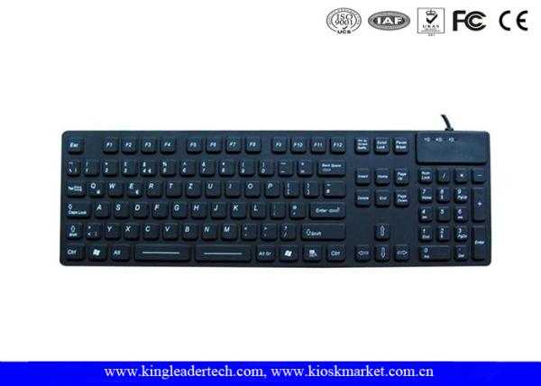 Quality 105 Keys Waterproof Silicone Keyboard With 12 Function Area For Numeric Keys for sale