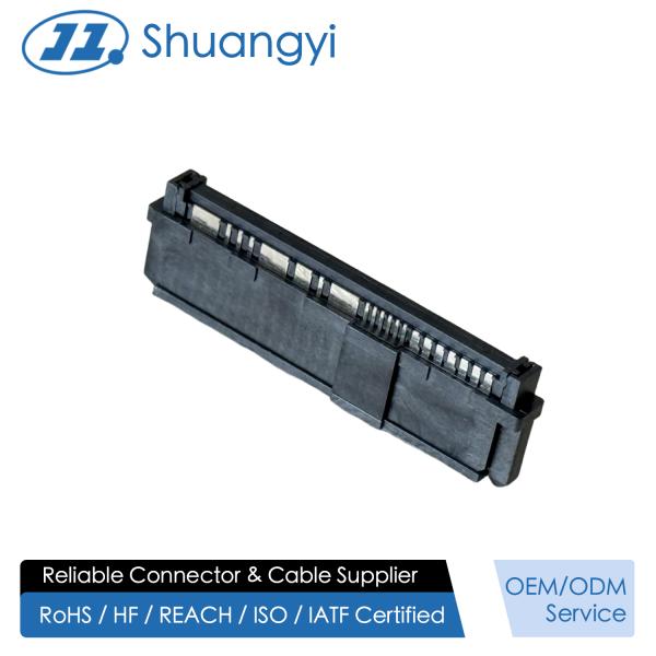 High-Speed SAS 68Pin Female Connector 180 Degree Solder Type Gold Plated 15u