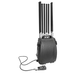 China 8-Band Backpack Drone Jammer 500-1500m Range 50W Output wholesale