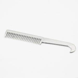 Aluminum Horse Tail Pulling Comb 16.5*2.5cm With Hoof Pick Handle