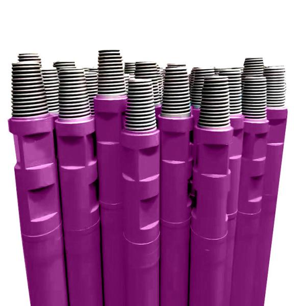 API Thread Drill Pipe 76mm 2m Upsetting Process And Nitriding Treatment Drill Rod