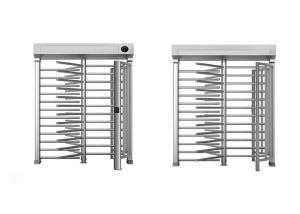 RFID Barcode Reader Intelligent Rotating Turn Style Gate Barrier For Dual Access Control