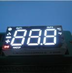 Multiplexed Triple Digit Seven Segment LED Display Ultra White For Heating /