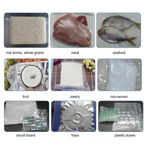 Double Chamber Vacuum Packing Machine For Rice Fruit Vegetable Meat