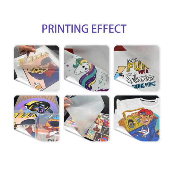 Transparent DTF Transfer Film / Hot Stamping Printing Film 0.6 X 100m