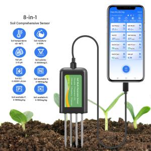 China 8-in-1 Soil Sensor For Android NPK PH Moisture EC Salinity Meter on sale