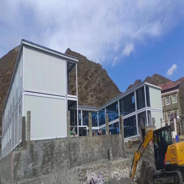 20ft 2 Storey Container House for Luxury Living and Work in Steel Structure Material