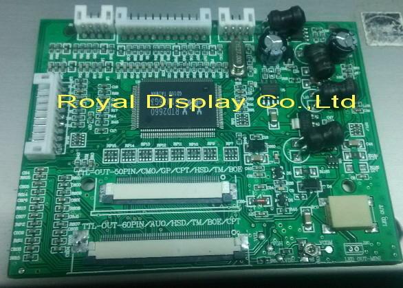 Quality Customize LOGO LCD VGA Controller Board , TFT LCD Driver Board PCB800068 for sale