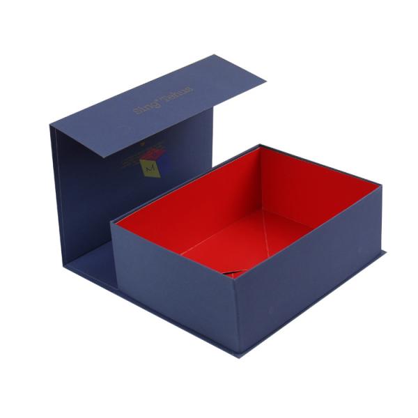 Collapsible Folding Rigid Cardboard Packaging Gift Magnetic Closure Paper Box Custom logo Printed